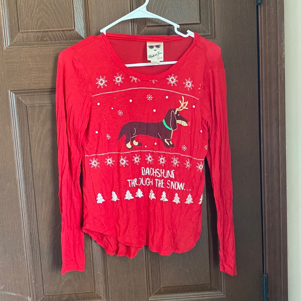 Girls X-Large Christmas Top Belle du Jour